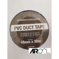 Duct Tape (PVC) 48mm x 30m 1 Roll Black